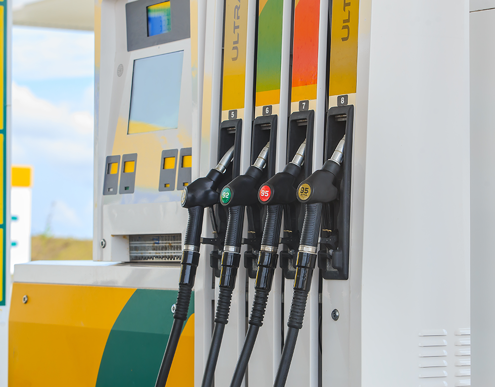 pumps at a station